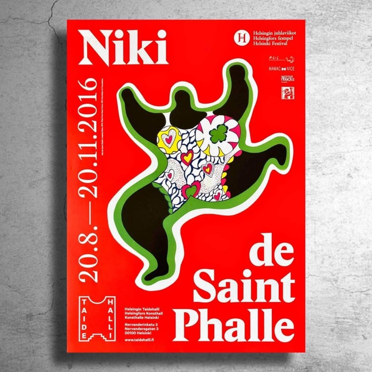 画家『ニキ・ド・サンファル』2016年フィンランドでの展示ポスター