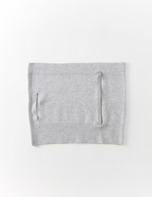 【ulikasanctus】Zip knit tube top
