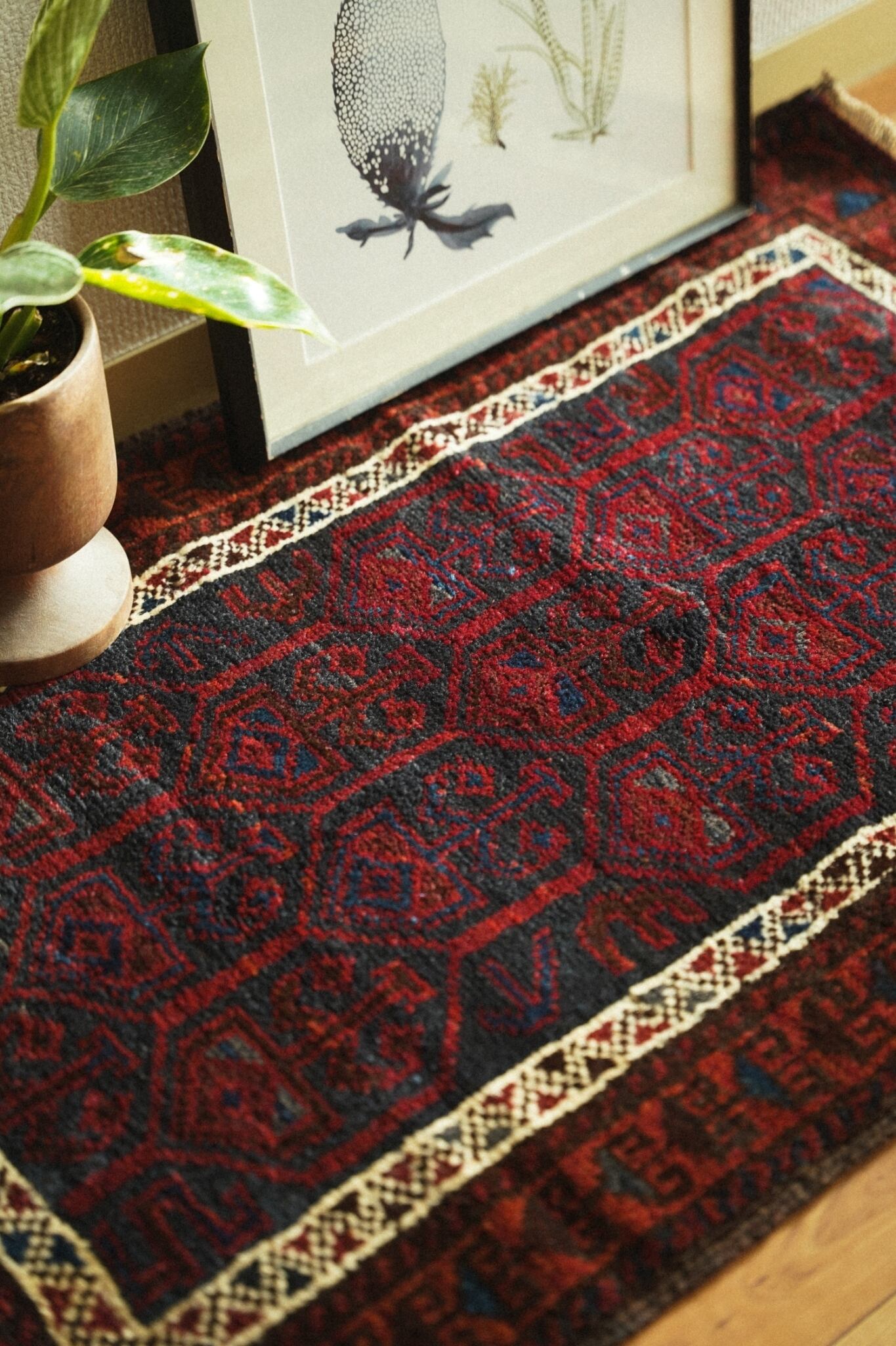 969 -Semi Antique Baluch rug