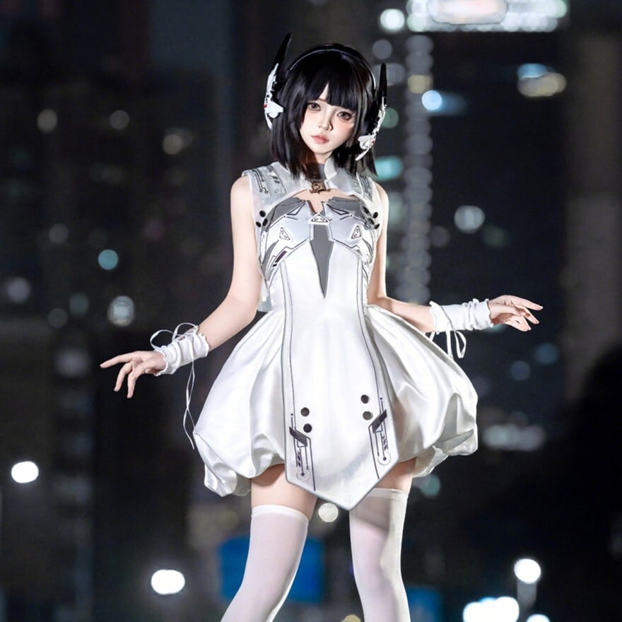近未来サイバーパンクアイドル風 ショートジャケットJSKセット