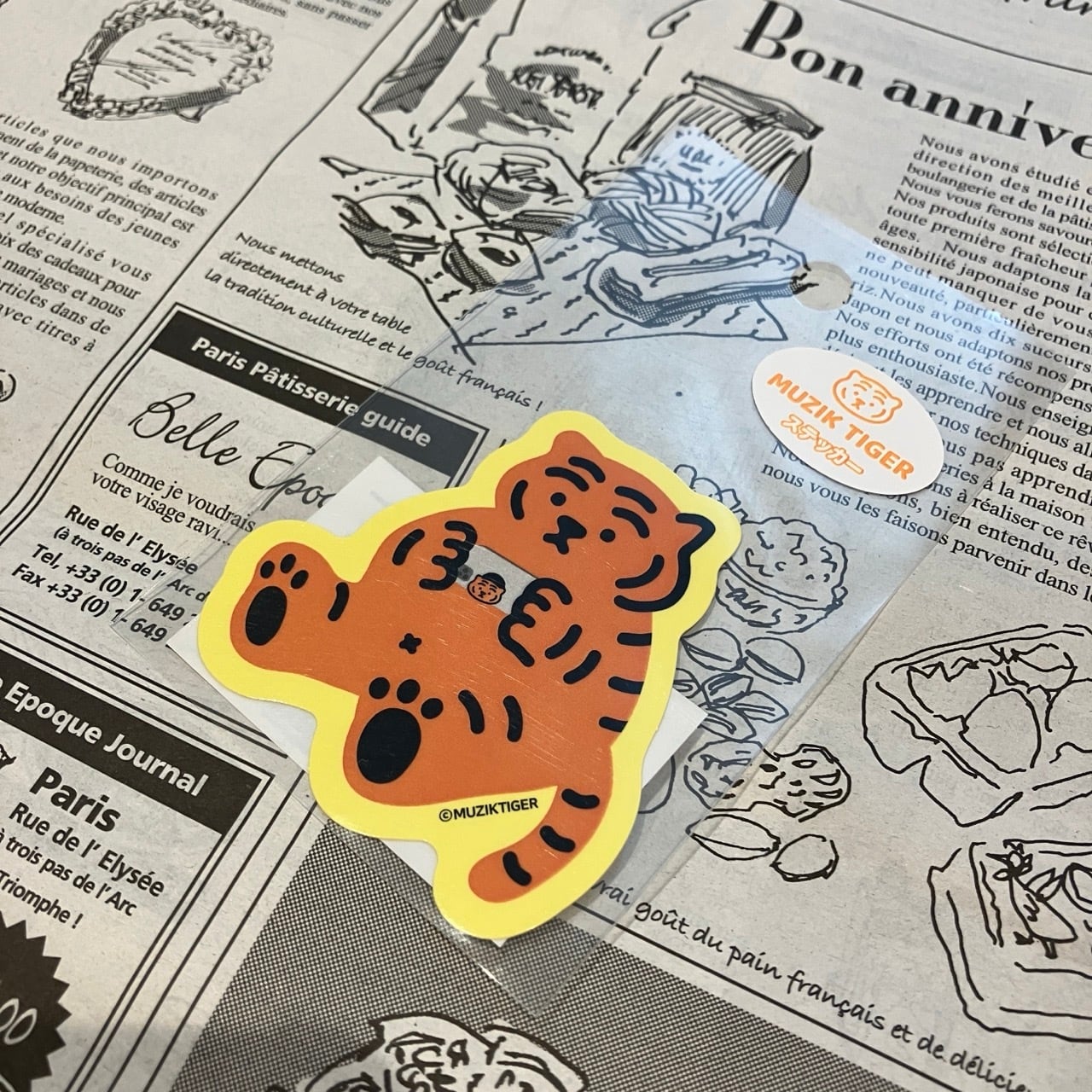 MUZIK TIGER ムジークタイガー スマホ ステッカー CA40
