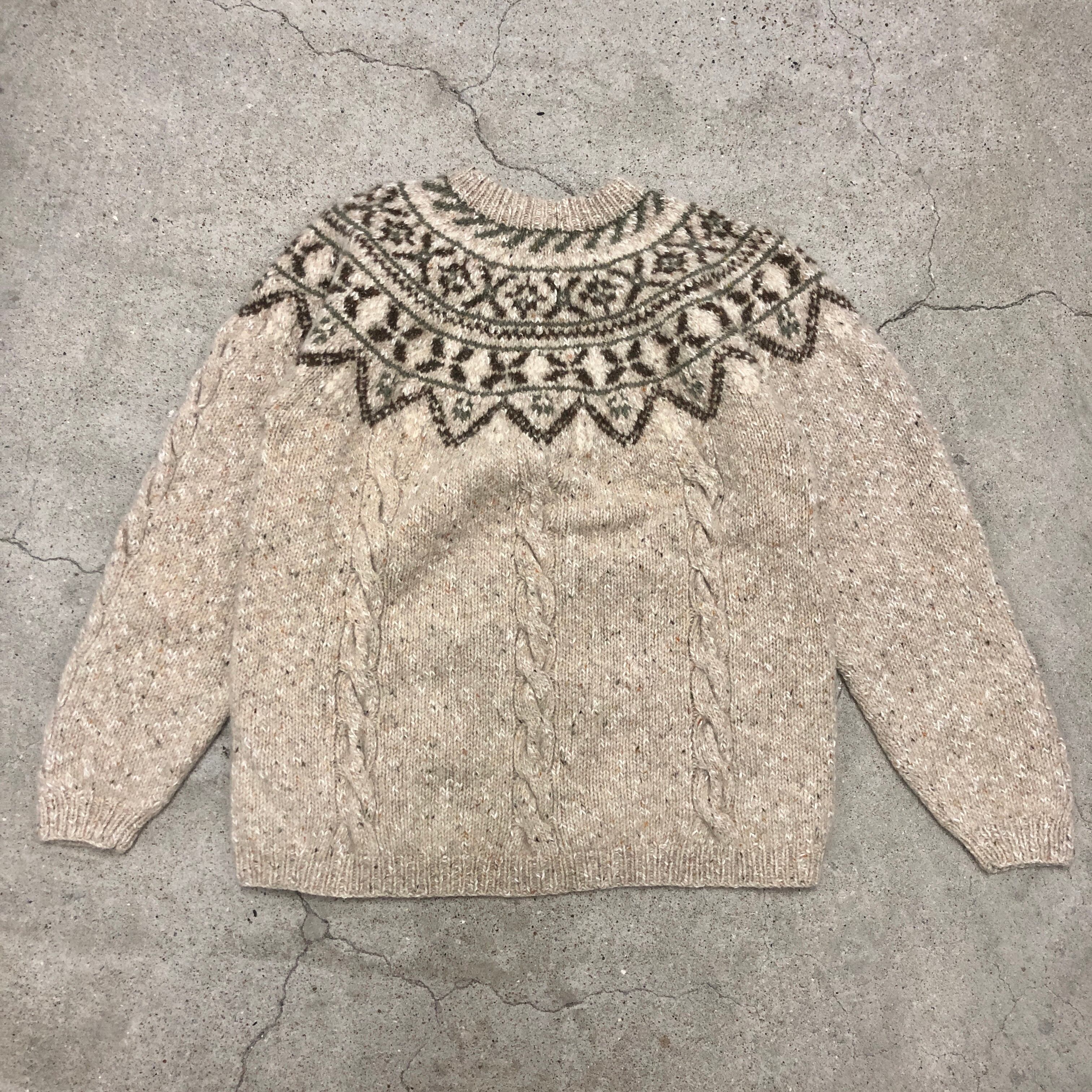 80~90s L.L.Bean/Nordic Knit Sweater/L(WOMENS)/ノルディック 80~90s L.L.Bean/Nordic Knit Sweater/L(WOMENS)/ノルディック