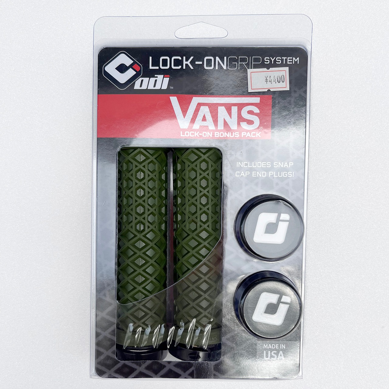 ODI  |  LOCK-ON GRIP  VANS® LOCK-ON BONUS PACK（Army Green/Black）