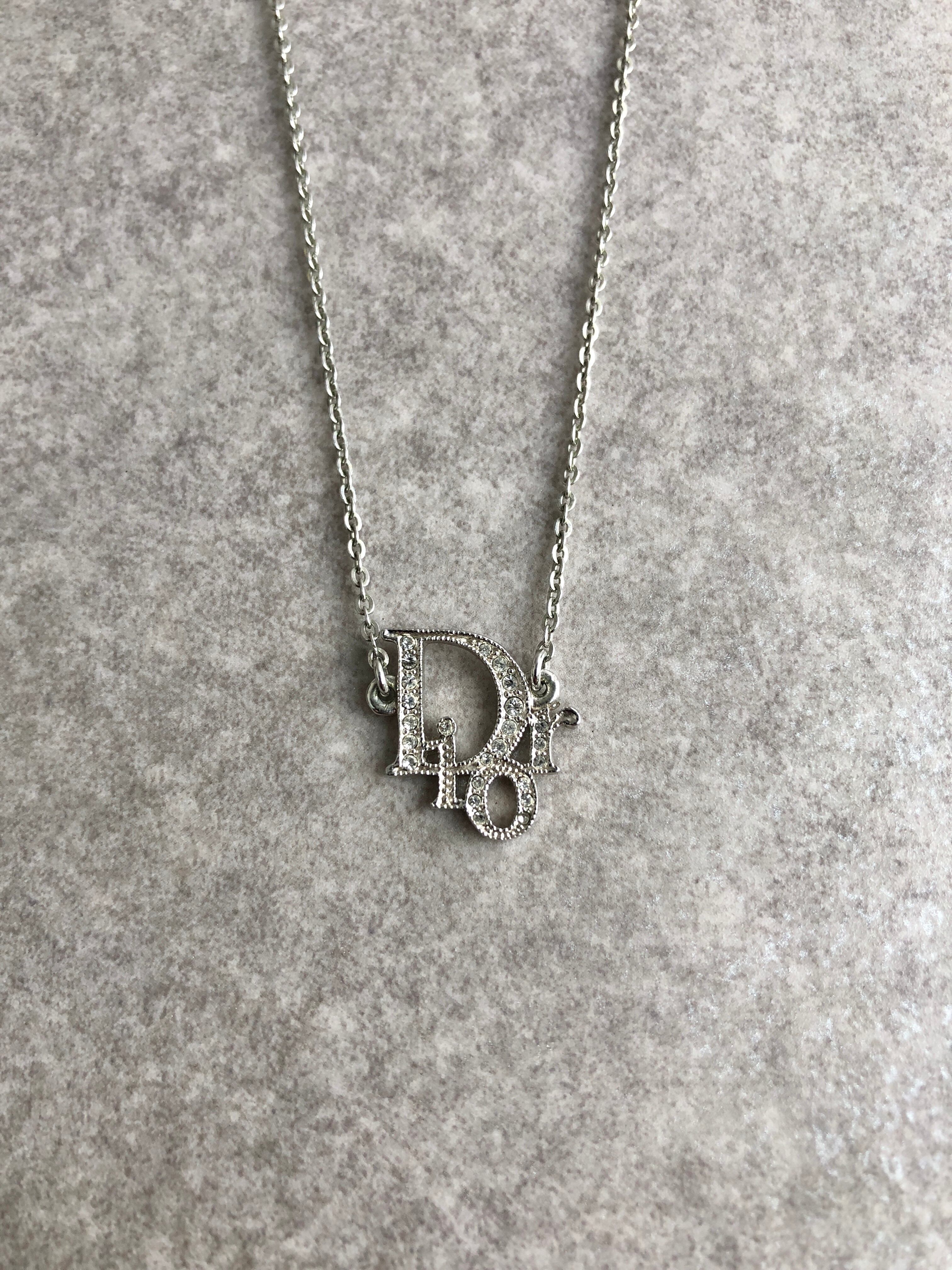 Christian Dior クリスチャン ディオール ネックレス シルバー DIOR