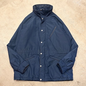 1980s NORTH FACE PADDING JACKET NAVY ENGLAND