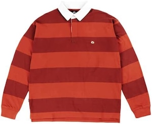 MAGENTA / STRIPED / POLO L/S / ORANGE / L