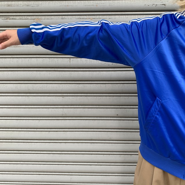 70s USA製 adidas ATPトラックジャケット ジャージ M 青