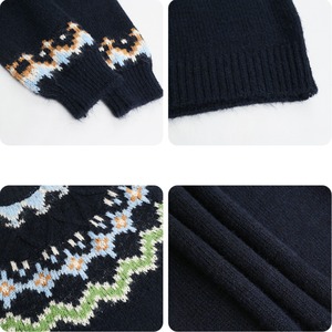 pattern-knit pullover　J00343