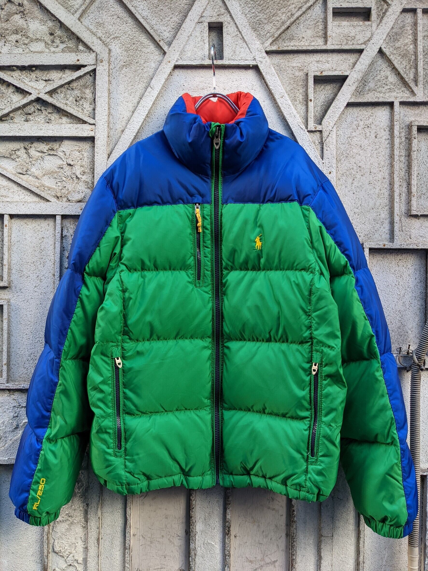 "RALPH LAUREN" 2-tone down jacket