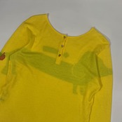 2WAY Picone ピッコーネ アニマル柄 イヌ アクリル ハイゲージ 長袖 ニット セーター 38/イエロー レディース