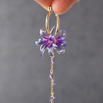 打ち上げ花火 －Spider lily－ | Japanese Fireworks & Red Spider Lily Earrings