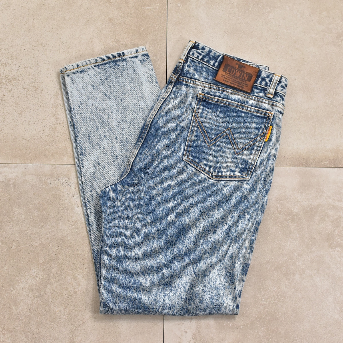 80s～ EDWIN chemicalwash denim pants | 古着屋 grin days memory 