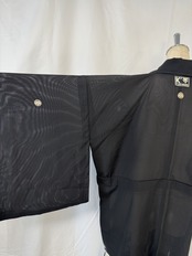 Black Longcoat See-through 475(夏用着物)
