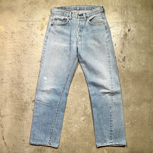 80's Levi's リーバイス 501 デニム 赤耳 66後期 過渡期モデル Red Line セルヴィッジ 内股シングル 刻印6 縮率10％ 黒カン 実寸W29 希少 ヴィンテージ BA-2092 RM2511H