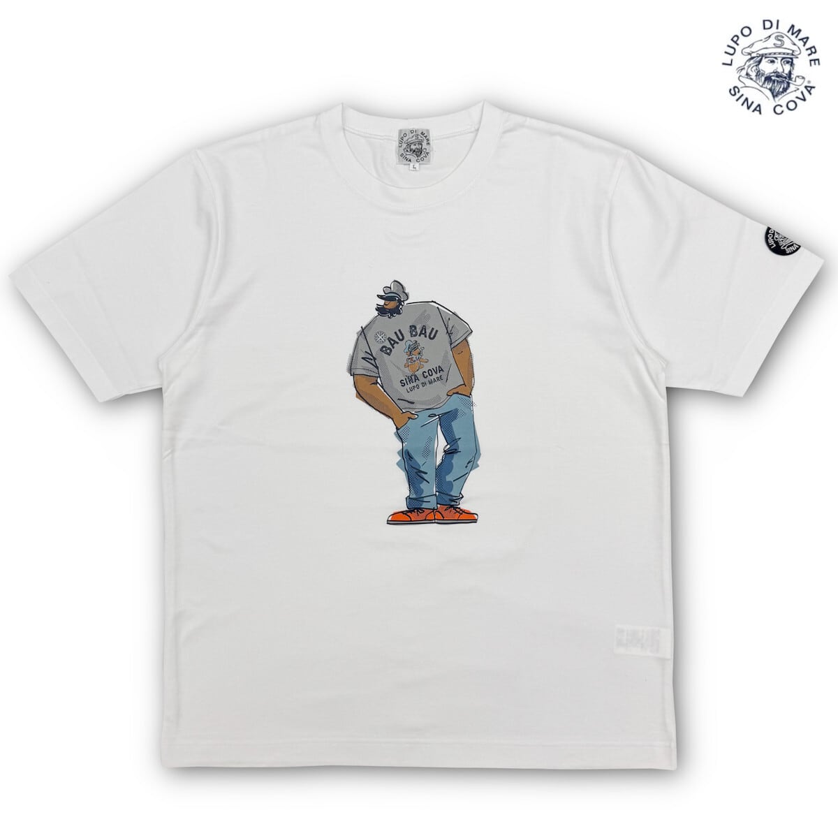 シナコバプリント 半袖シャツ L シナコバ sinacova 半袖 Tシャツ クルーネック プリントTee 2026 春夏