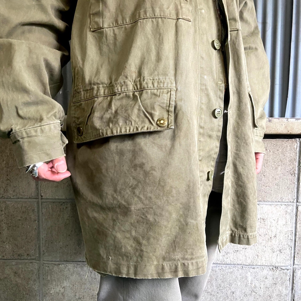 60年代 イタリア軍 パラシュートジャケット メンズXL相当 ヨーロッパ 