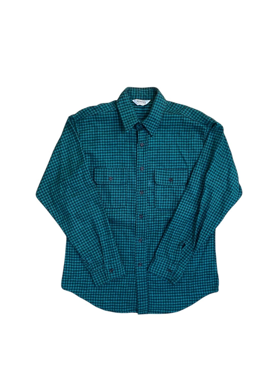80's FIVE BROTHER Heavy flannel shirt M 15-15 1/2 | moonbirds vintage