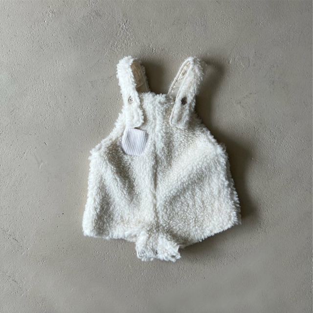 【BABY】もこもこ暖かいサロペット