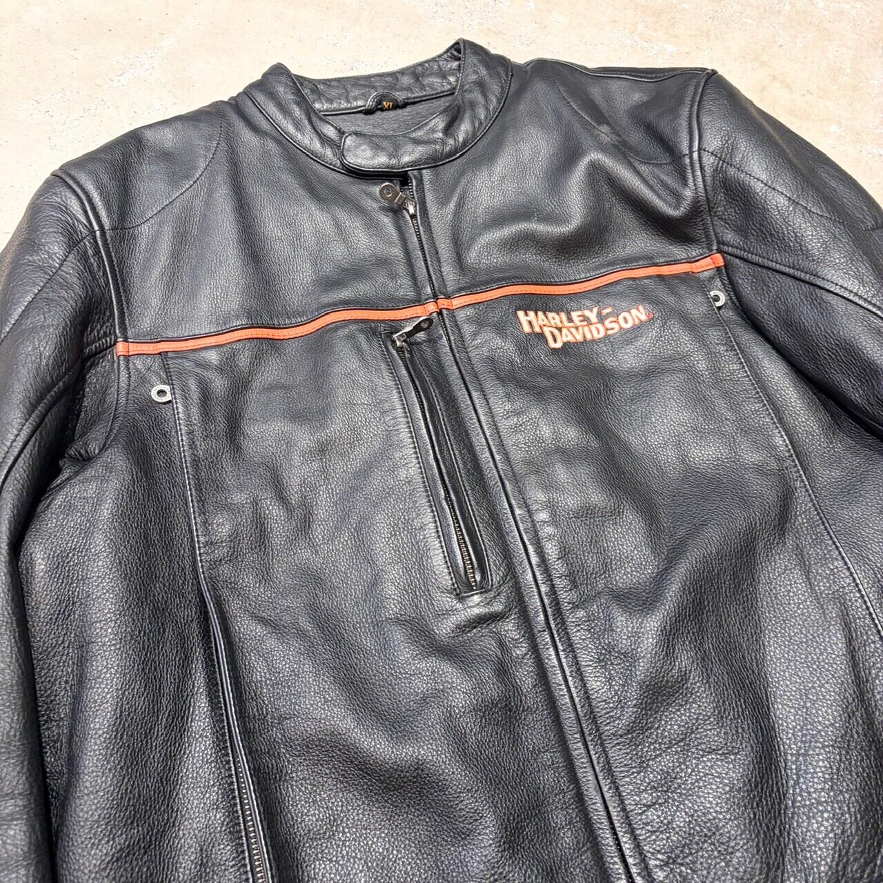 ジャケット・アウター 90~00's Harley-Davidson Leather Jakcet 1990-00s HARLEY-DAVIDSON LEATHER JACKET BLACK MOTORCYCLE