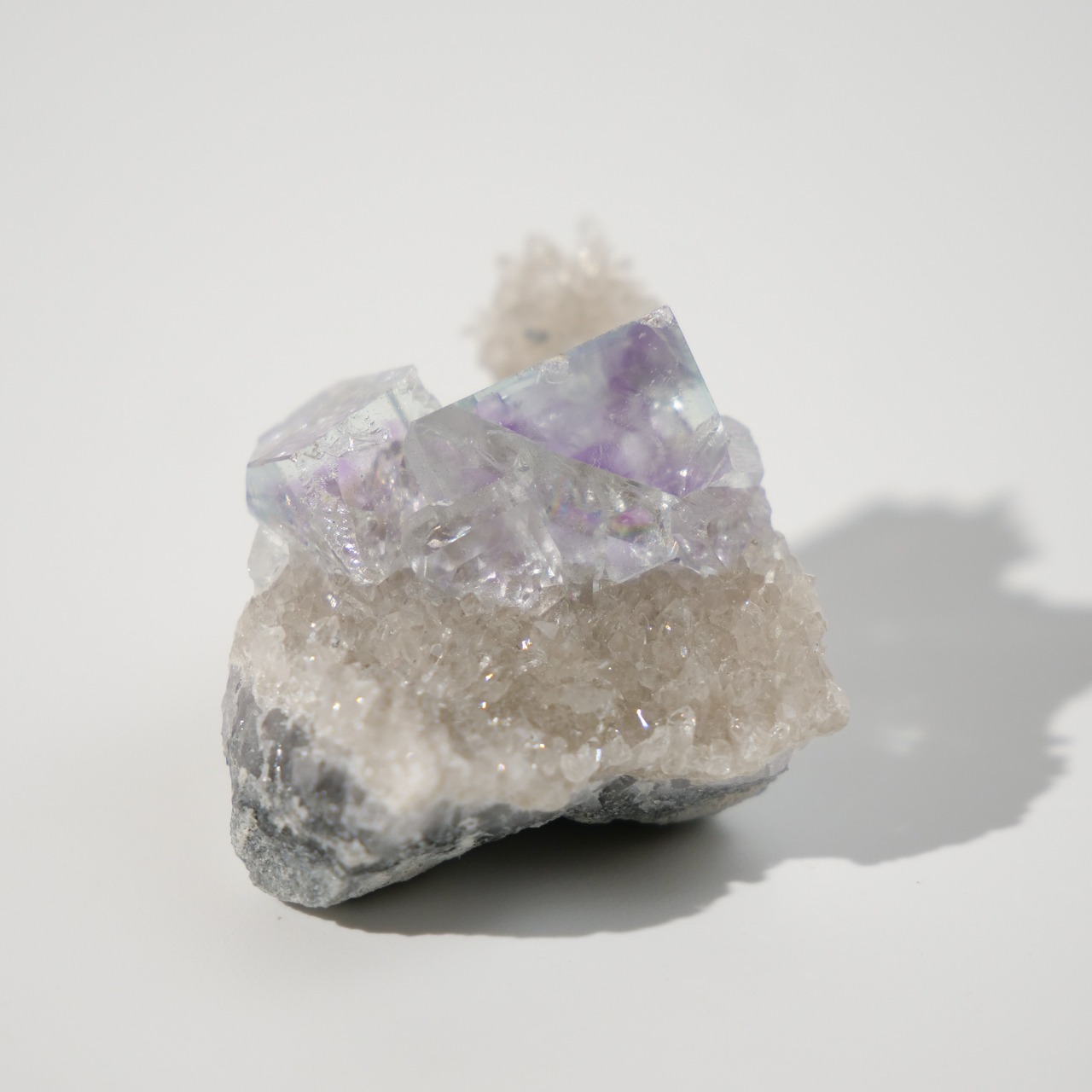 シャンファーリン産 フローライト / スモーキークォーツ / 原石 標本