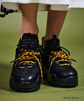 COOLAダブルスピンドルスニーカー (BLACK)　CQ-47516