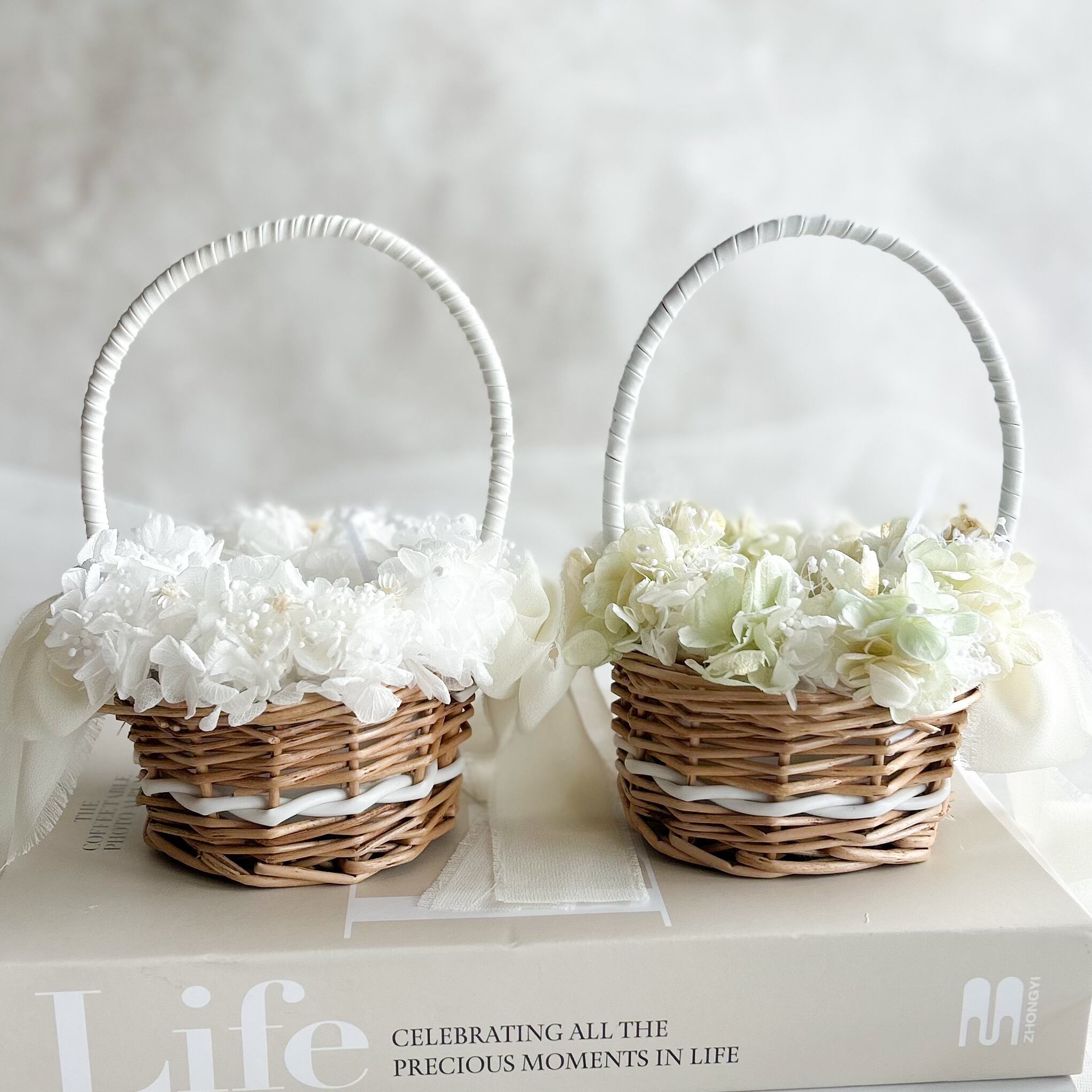 Right green white ringpillowset(2人用)