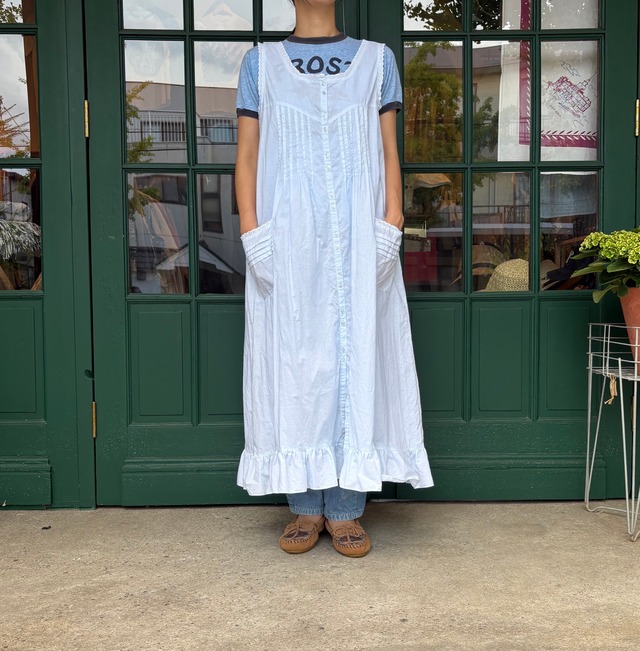 Vintage Apron One-Piece (Pale Blue)