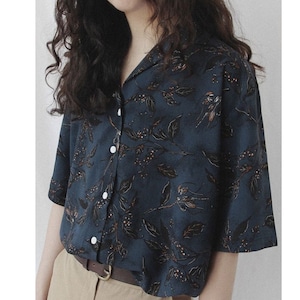 Vintage print shirt  /  KRE027