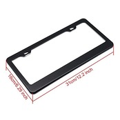 juew ステンレス鋼 ナンバープレートフレーム 耐久性 スクリューキャップ付き ナンバープレートホルダー スリムなデザイン 車のナンバープレート トラックのナンバープレート(Silver)