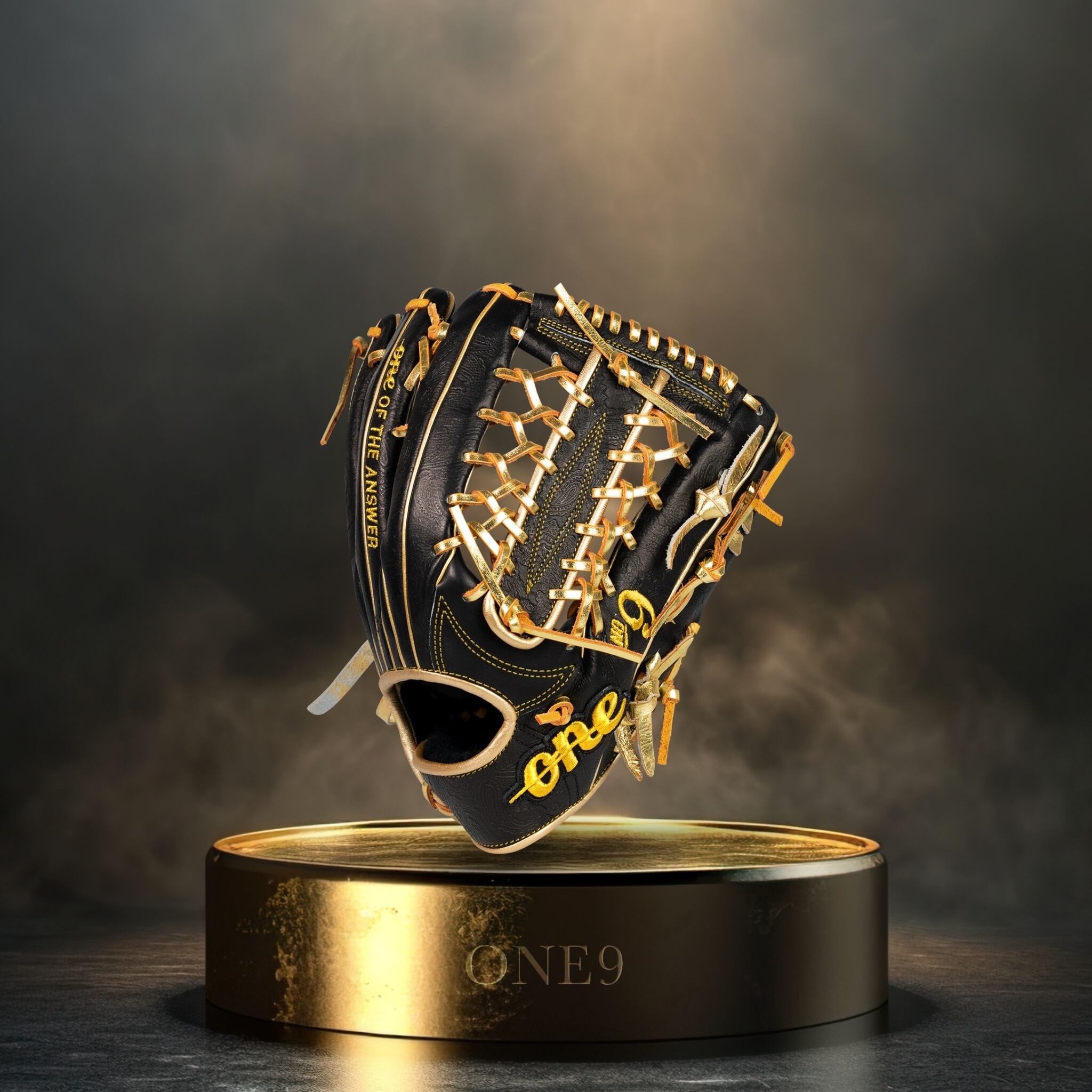 9個限定 万波モデル硬式グローブ ONE OF THE ANSWER