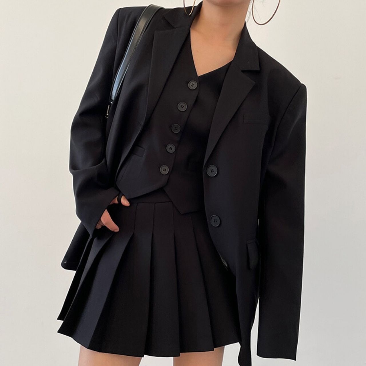 ベーシックシングルブラックジャケット　LT0020034