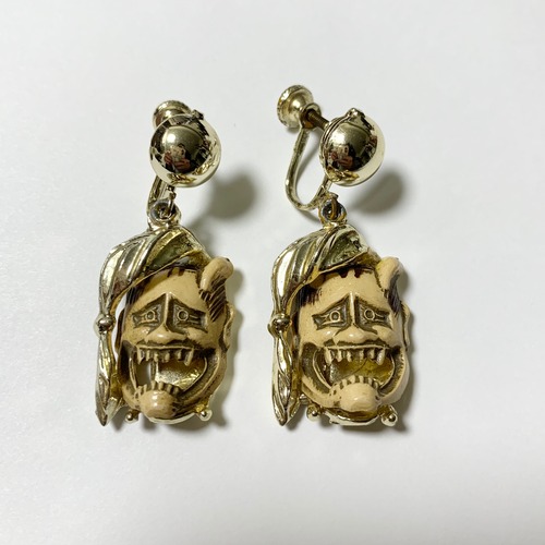 Vintage Florenza  Hannya Earrings