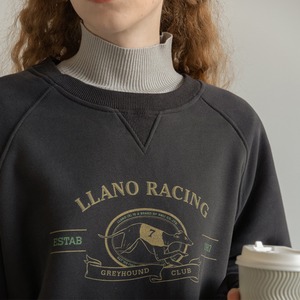 ロゴプリントクルーネックスウェット   F0009