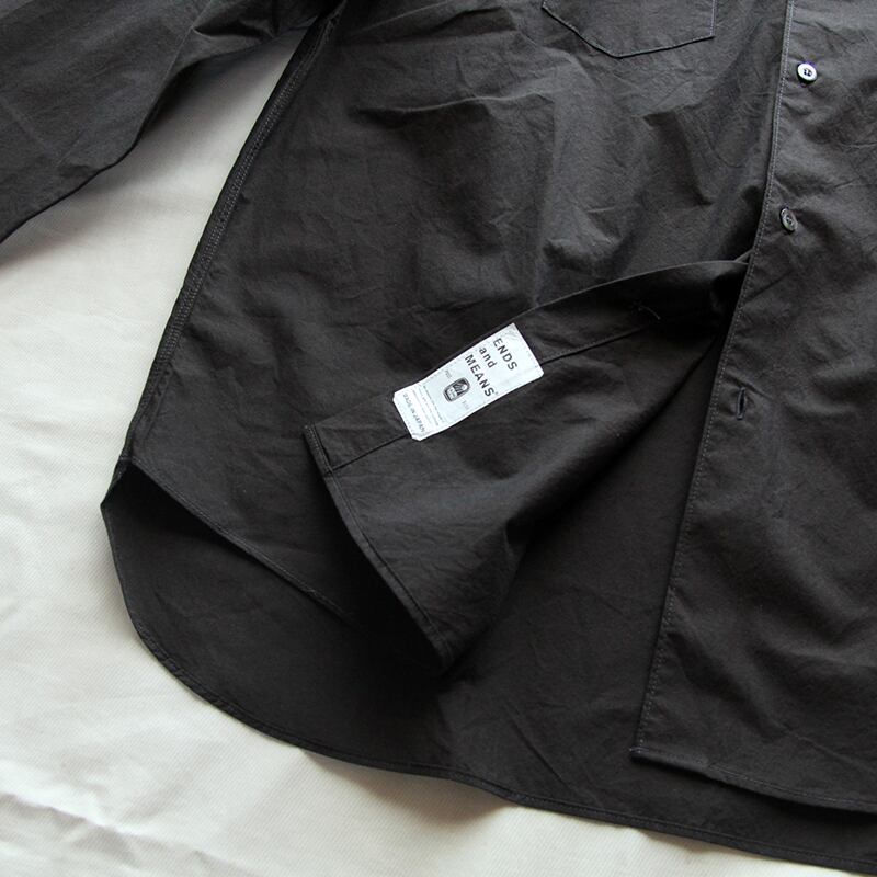 ENDS and MEANS/エンズアンドミーンズ Aldous Shirts (Dark Chocolate