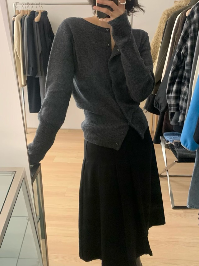 (予約) HAUS / Liko wool pleats skirt 2color