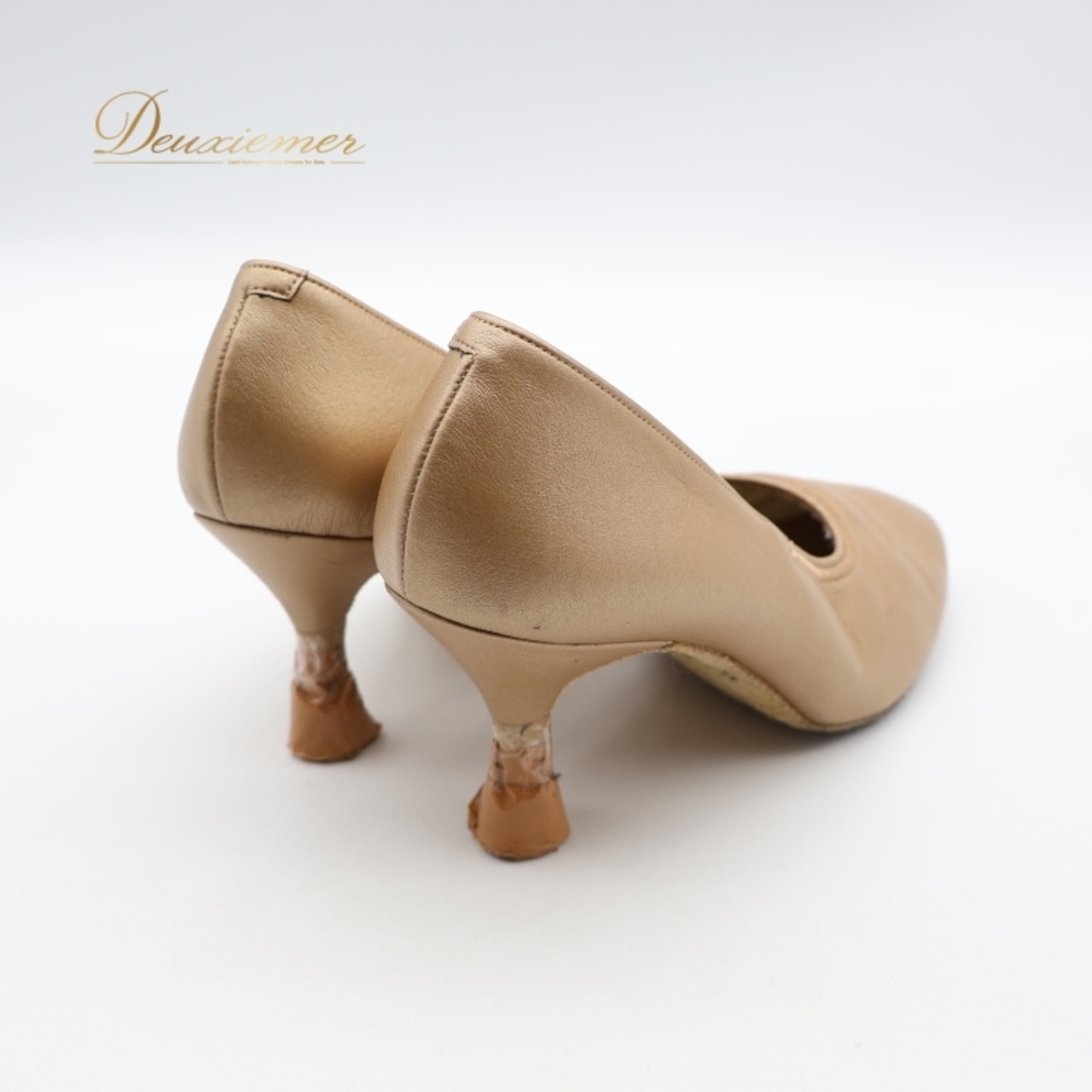 社交ダンス 衣装 スタンダード シューズ 22 1/2サイズ ブラウン系 ケントダンス Kentdance 無地 シンプル 明るい 練習 レッスン 光沢 高級感 イベント ステージ ダンス衣装 ダンスシューズ