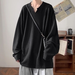 High-end V-neck long-sleeve base layer shirt(MT1666)