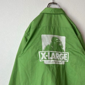 [40%OFF]X-LARGE stitch logo work shirt size M 配送A