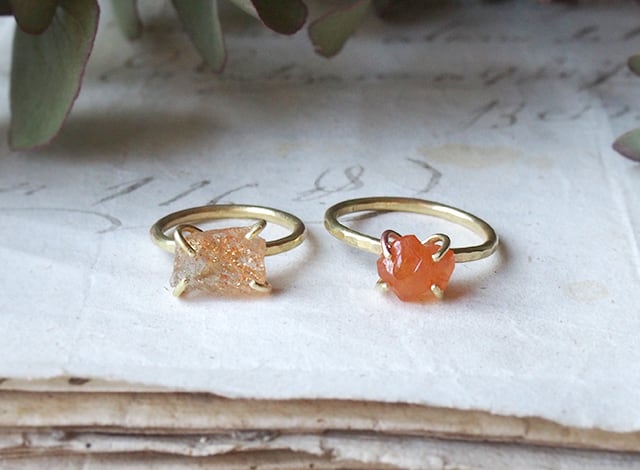 天然石 ハンドメイド リング オーダー