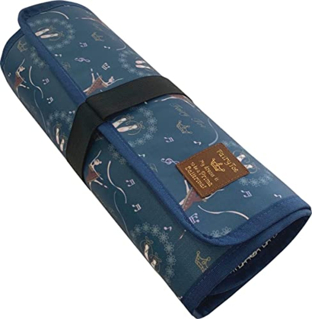 ニックナック 4連トウシューズケース ネイビー バレエ バレリーナ 可愛い コンパクト収納 ニオイ低減 サイズ:広げた状態:W28×H52cm