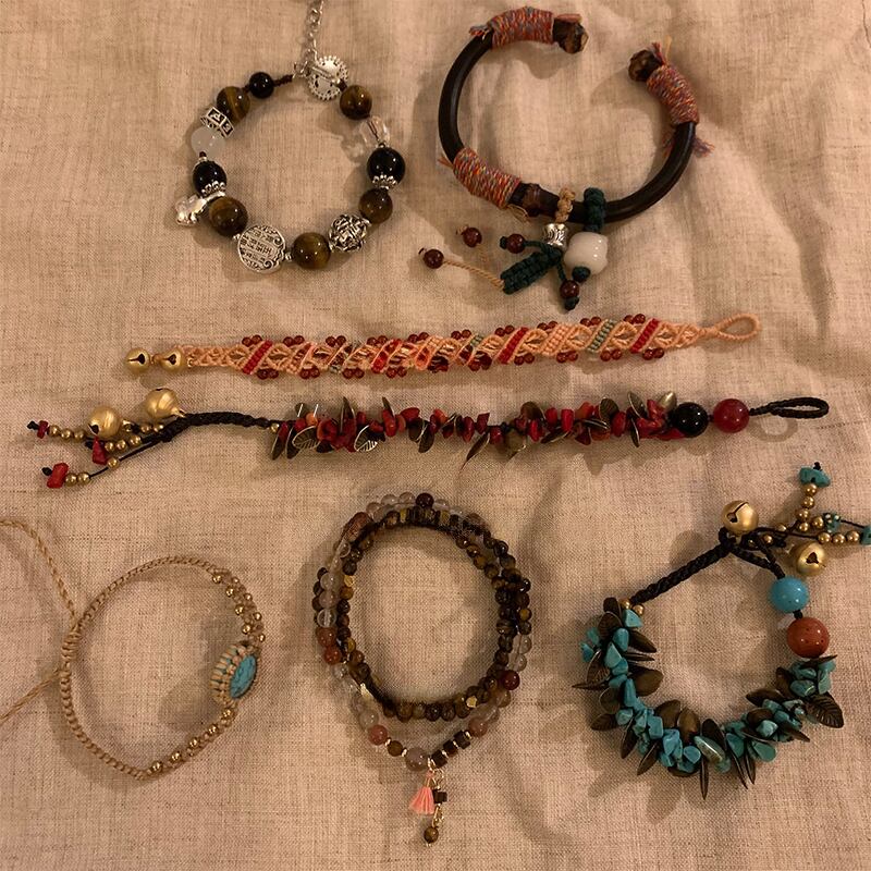 Somedayifレトロ民族風編みブレスレット 9s