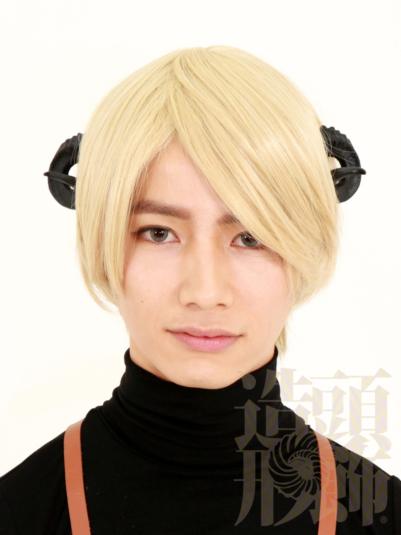 頭飾造形 羊 ツノ カチューシャ ブラック NY-1002 メリノタイプ 角