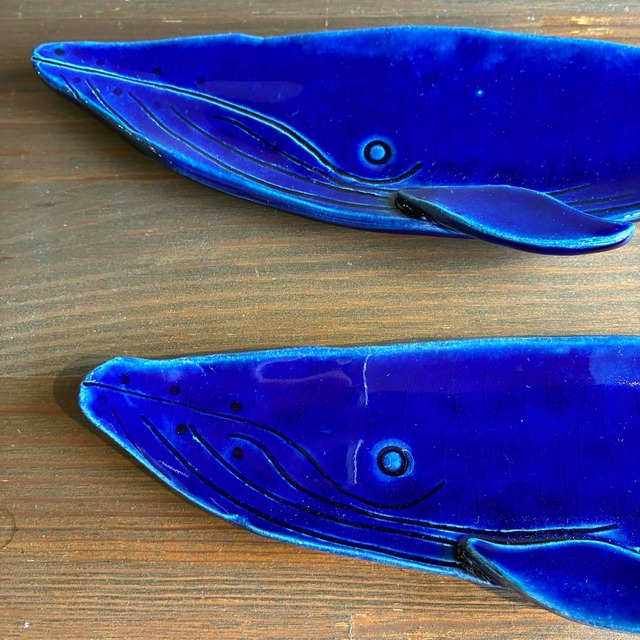 ザトウクジラのお香立て(青)　A　