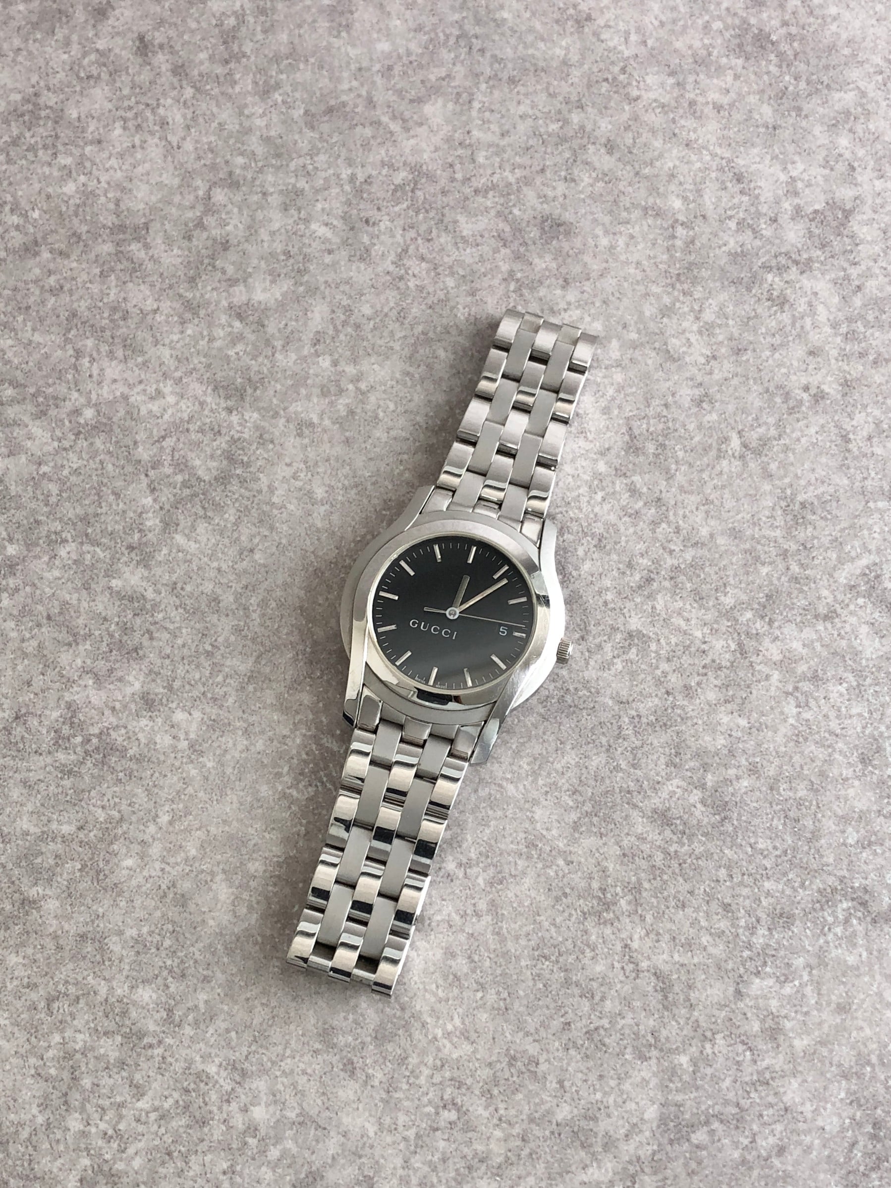 GUCCI グッチ 腕時計 シルバー ステンレススチール クウォーツ 5500XL