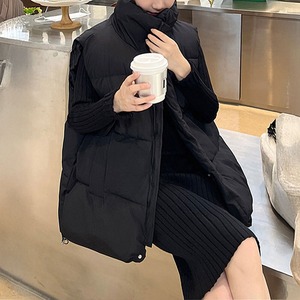 ダウン ベスト レディース 秋冬 暖かい 防寒 防風 保温 ジレ アウター 韓国 おしゃれ 大人 かわいい きれいめ 重ね着 レイヤード ジャケット ダウンコート 大人可愛い 大人女子