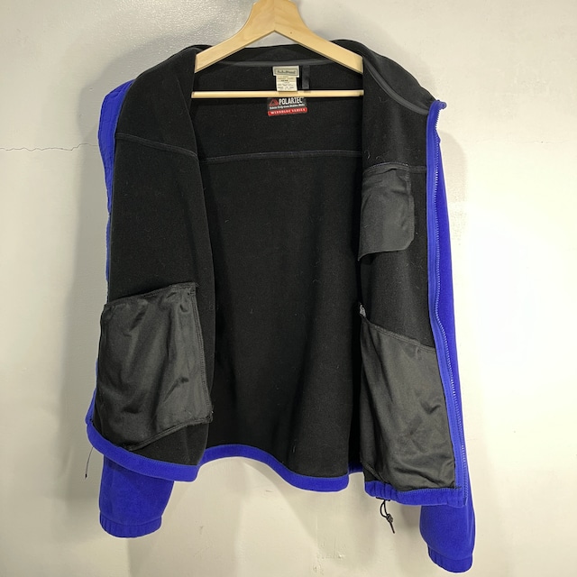 『送料無料』美品　80s USA製LLbean フリースジャケット　山タグ　WINDBLOC