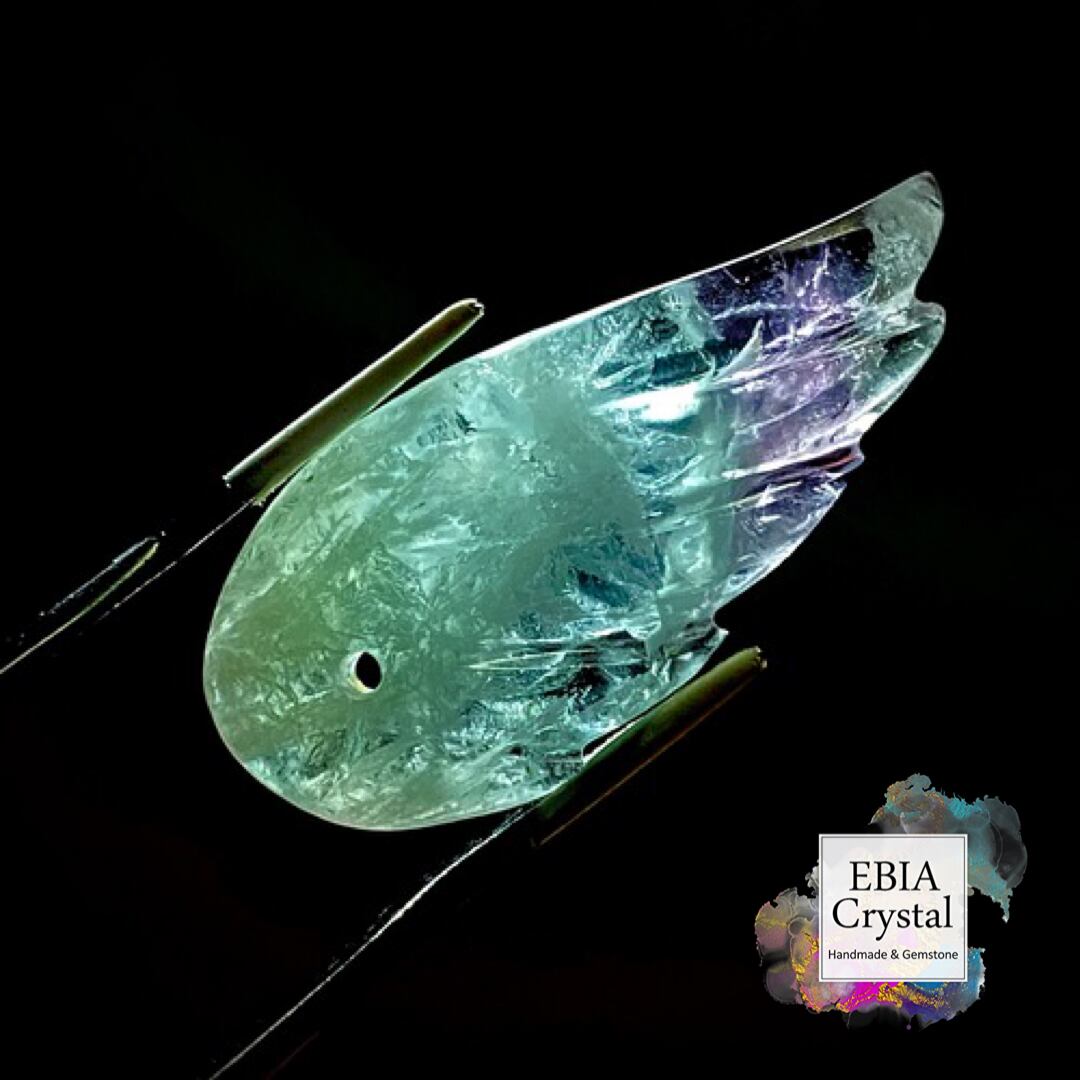 グリーンベースの石/ エンジェルフェザーフローライト | Miuzu Kikui