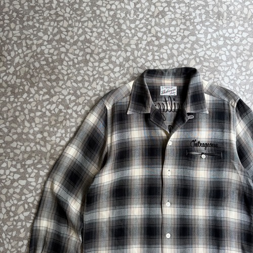 WACKO MARIA / Rayon ombre check shirt size M