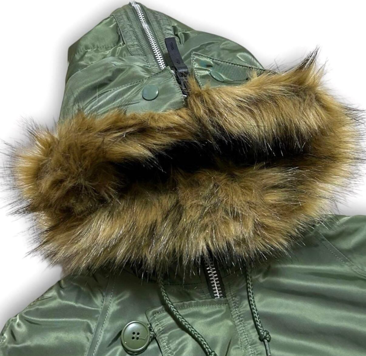 ALPHA INDUSTRIES N2B 短丈 フライトジャケット カーキ ALPHA INDUSTRIES N2B 短丈 フライトジャケット カーキ | 古着屋Luis