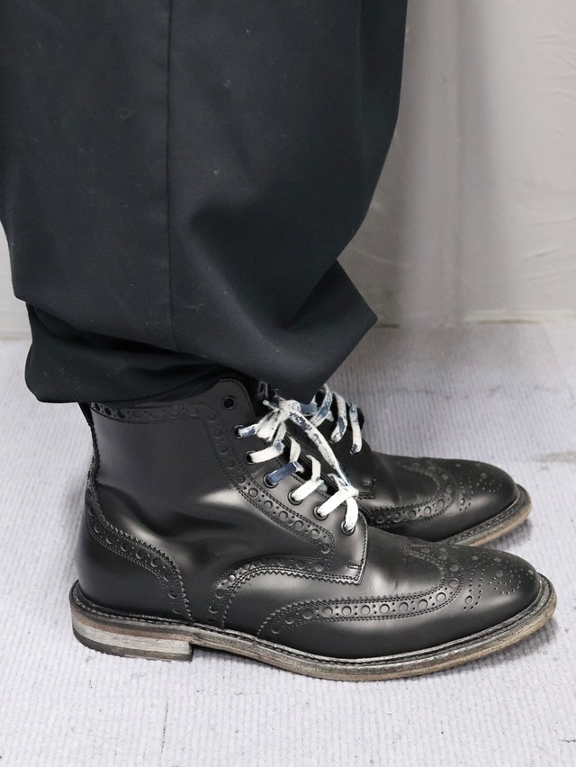 【BURBERRY】lace up wing tip boots